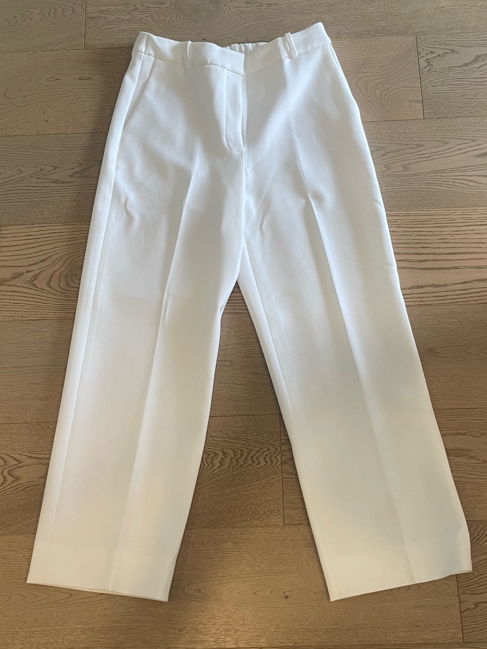 Babaton White Cropped Dress Trousers